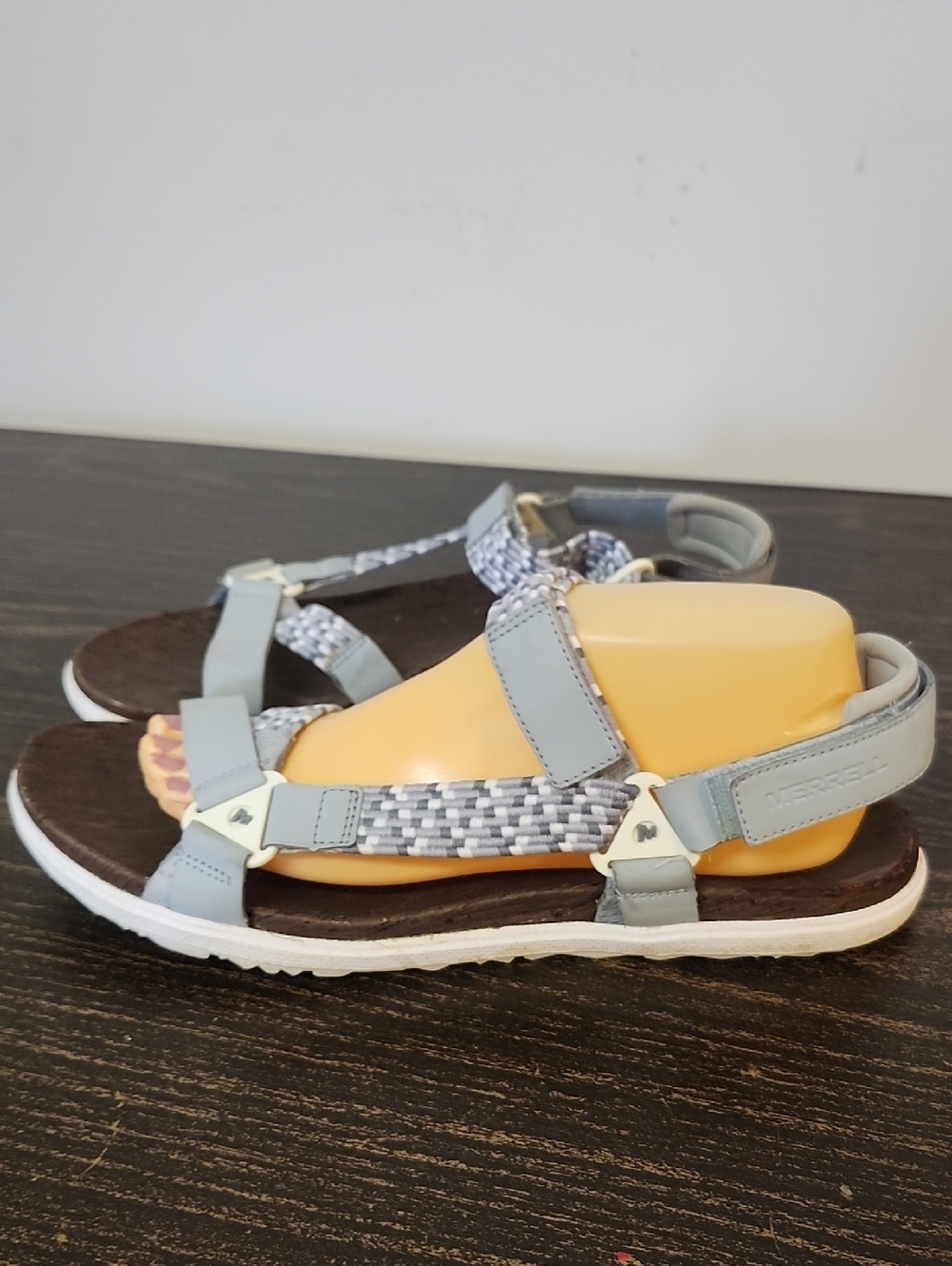 Merrell Around Town Sunvue Woven Sandals Size 11 Gray - Picture 2 of 6